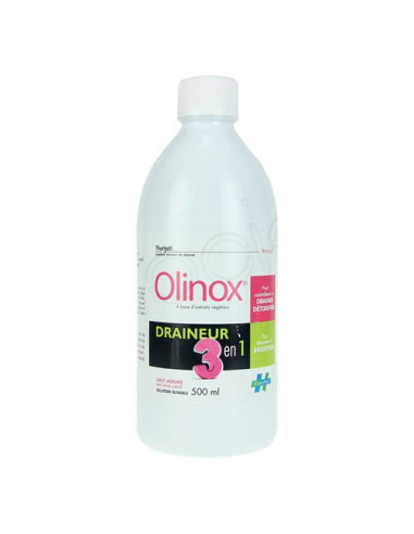 Olinox Draineur 3en1 Goût Agrume. Solution buvable 500ml