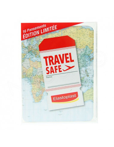 Travel safe elastoplast 16 pansements édition limitée
