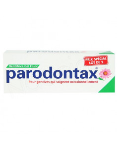 Parodontax Lot Dentifrice Gel Fluor. 2x75ml
