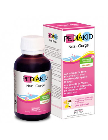 Pediakid Sirop Nez - Gorge 250ml, confort respiratoire & gorge