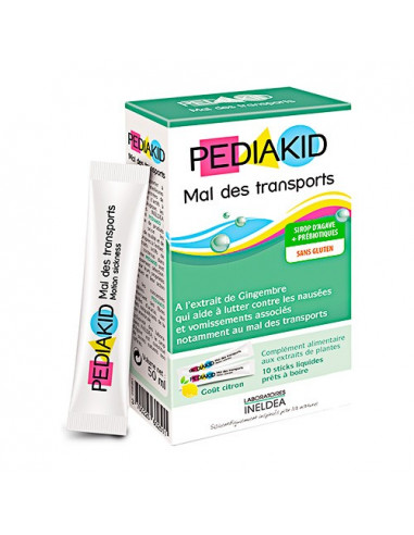 Pediakid Mal des Transports. 10 sticks - nausées & confort digestif