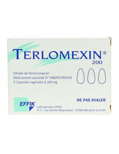 Terlomexin 200mg 3 capsules molles vaginales