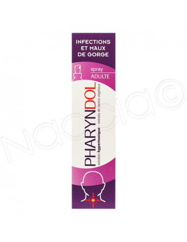 Pharyndol Adulte Spray Infections & Maux de Gorge. 30ml ingrédients 100 % naturels