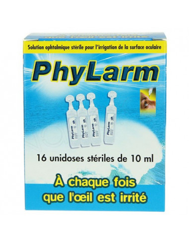 PHYLARM Solution oculaire irrigation. 16 Unidoses de 10ml- ACL 7748463