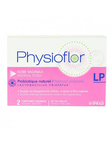 Physioflor Flore vaginale. 2 comprimés
