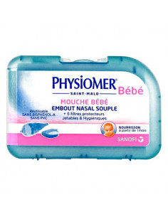 Physiomer Bébé Mouche Bébé Souple + 5 Filtres Protecteurs