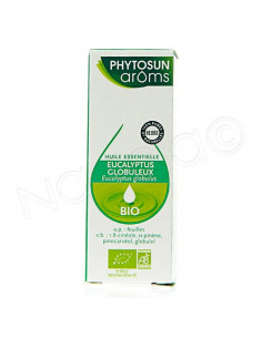 Phytosun arôms Huile Essentielle Eucalyptus Globuleux Bio. 10ml - pure et naturelle/HEBBD