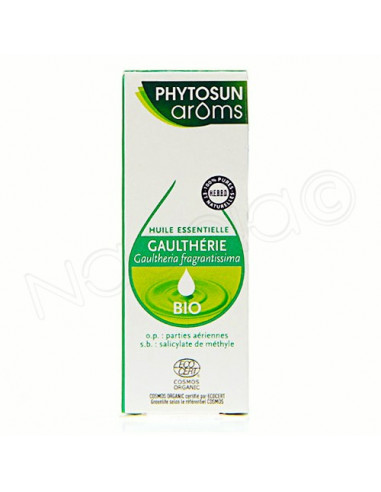 Phytosun arôms Huile Essentielle Gaulthérie Bio. 5ml - pure et naturelle/HEBBD