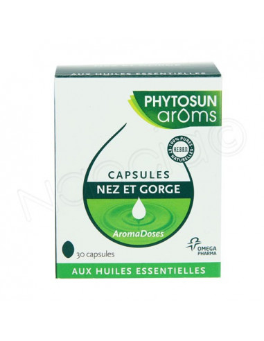Phytosun Aroms Capsules Nez et Gorge. 30 capsules