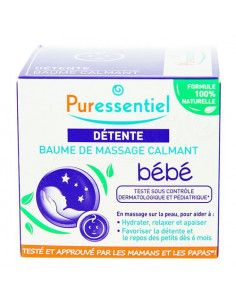 Puressentiel Détente Bébé Baume Massage Calmant. 30ml