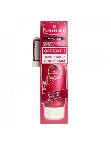 Offre Puressentiel Crème Minceur Express 150ml + Inhaleur coupe faim offert