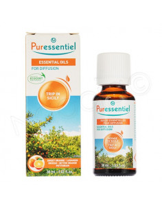 Puressentiel Huiles Essentielles pour Diffusion Voyage en Sicile. 30ml