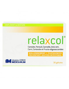 Relaxcol ballonnements confort intestinal flatulences 36 gélules