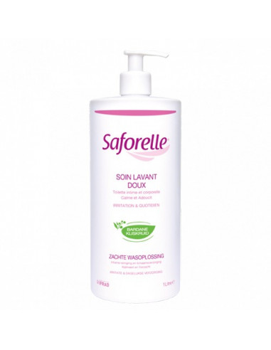 Saforelle Soin Lavant Doux Toilette Intime et Corporelle irritation & quotidien. 1L -