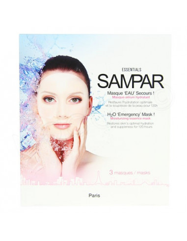 Sampar Masque Eau Secours Hydratant. x3 masques