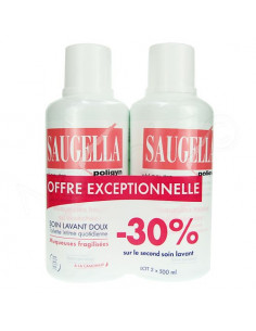 Saugella Poligyn Soin Lavant Doux. Lot 2x500ml