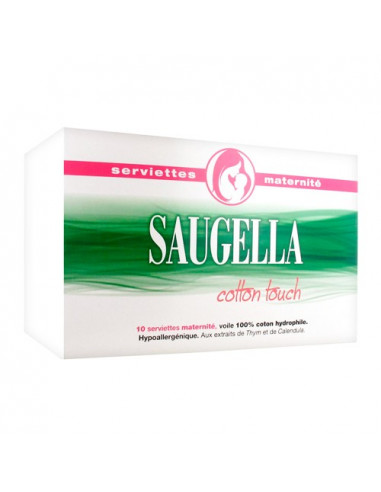 SAUGELLA SERVIETTES MATERNITE Boite de 10