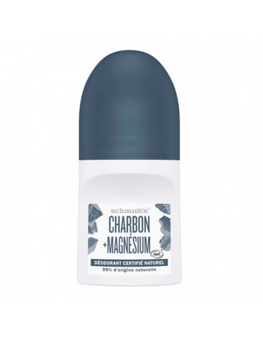 Schmidt's Charbon + Magnésium Déodorant Naturel. Roll-on 50ml