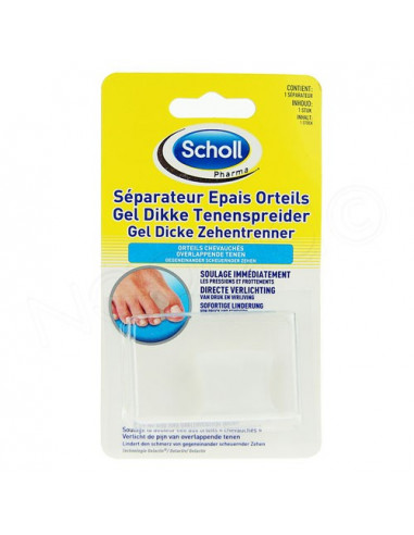 Scholl Séparateur Épais Orteils chevauchés. x1