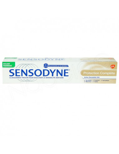 Sensodyne Dentifrice Protection Complète Action Sensibilité 24h. 75ml