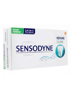 Sensodyne Répare et protège Pâte dentifrice menthe fraîche 2 Tubes de 75ml Sensodyne - 1