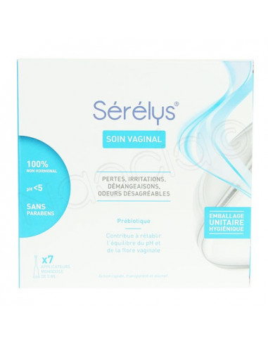 Sérélys Soin vaginal. 7 applicateurs monodose 5ml