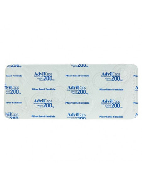 AdvilCaps 200mg Ibuprofène 16 capsules molles Advil - 3