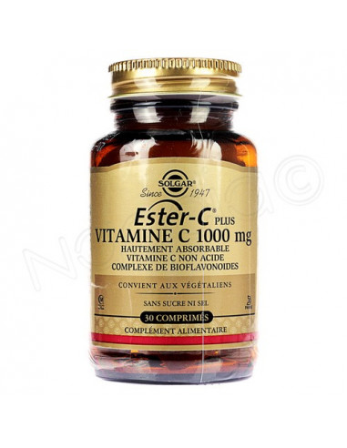 Solgar Ester-C Plus Vitamine C 1000mg. 30 comprimés