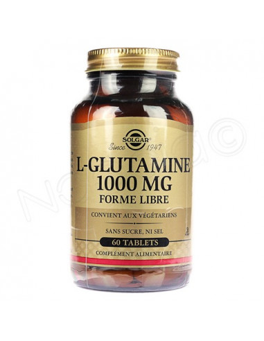 Solgar L-Glutamine 1000mg Forme Libre. x60 - synthèse des protéines
