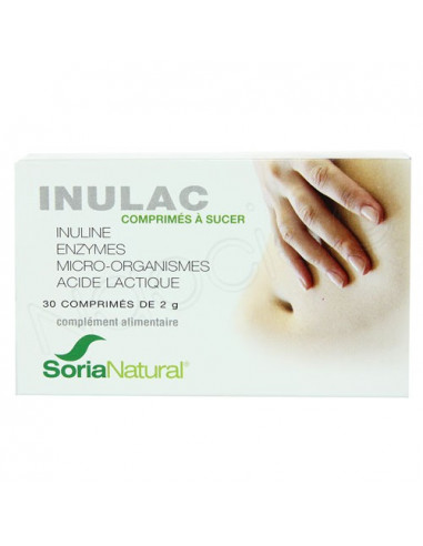 SoriaNatural Inulac. 30 comprimés à sucer
