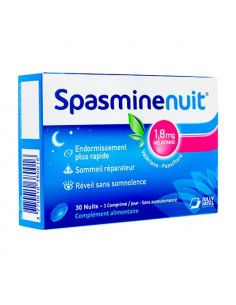 Spasminenuit Mélatonine 18 mg Valériane & Passiflore. 30 comprimés - troubles du sommeil