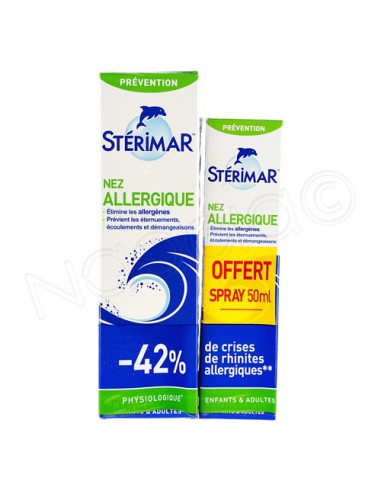 Stérimar Nez Allergique Manganèse 100ml + Format 50ml offert