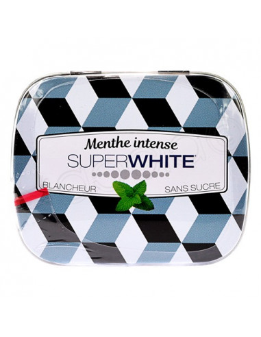 Superwhite Pastilles Mini Mints Blancheur Menthe intense. 50 pastilles