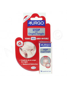 Urgo Stop Ongles Rongés Vernis Amer Invisible. Flacon 9ml 2