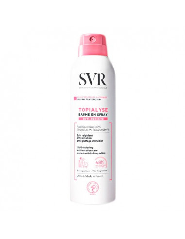 SVR Topialyse Baume En Spray Anti-Récidive 48h - relipidant anti-irritation/grattage. 200ml