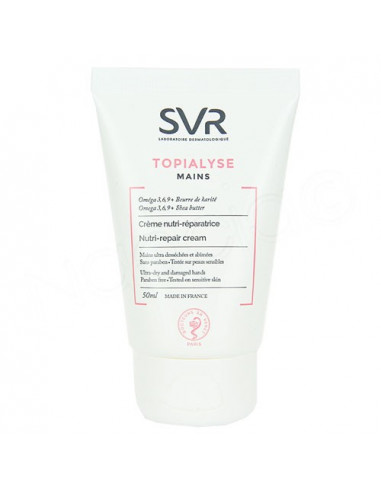 Crème mains SVR Topialyse - Soin nourrissant et réparateur