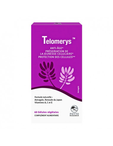 Telomerys Anti-Âge Jeunesse Cellulaire. 60 gélules - anti-âge antioxydant