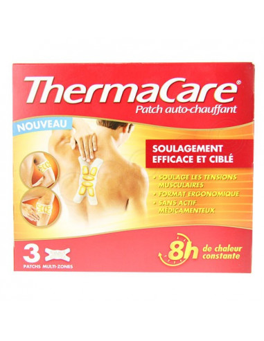 Thermacare Patch Auto-chauffant x3 patchs multi-zones