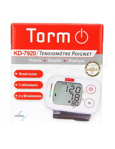 Torm Tensiomètre Poignet KD-7920