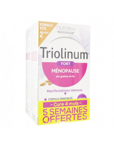 Triolinum Fort Ménopause. Lot 2x60 capsules - Cure 4 mois