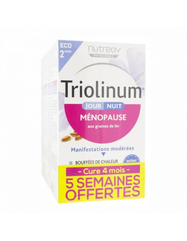 Triolinum Ménopause Jour/Nuit. Lot 2x120 gélules - Cure 4 mois