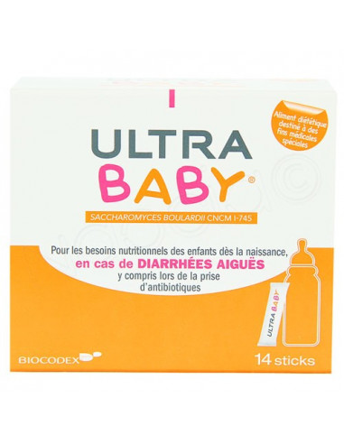 Ultra Baby Diarrhées Aiguës. 14 sticks