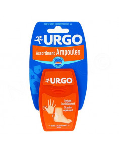 Urgo assortiment ampoules 3 petits/3 grands pansements ampoules
