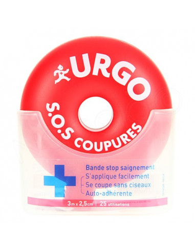 Urgo SOS coupures bandes stop saignements 25 utilisations