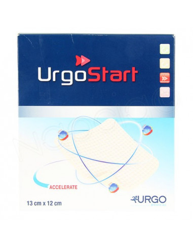 UrgoStart Pansement Absorbant micro-adhérent 13x12cm. Boite de 16