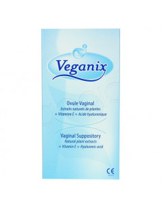Veganix Ovule Vaginal. Boite 10 ovules vaginaux