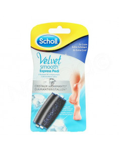Scholl Velvet Smooth Express Pedi Rouleau Remplacement. x2