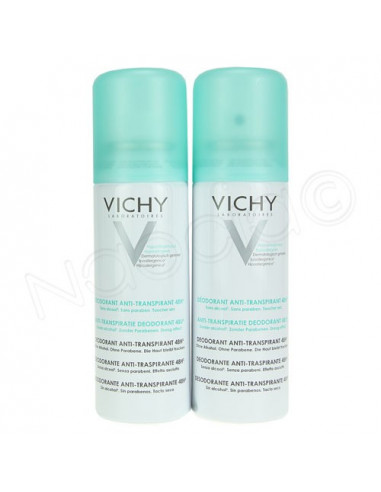 Prix Spécial VICHY Déodorant anti-transpirant. 2 Aérosols de 125ml - ACL 2535662