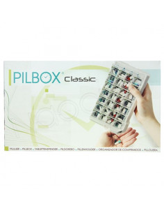 Pilbox Classic Pilulier compact et semainier 4 cases par jour 2