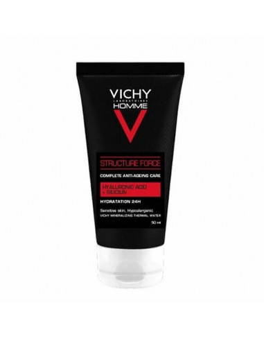Vichy Homme Structure Force Soin anti-âge Complet Hydratation 24h. 50ml